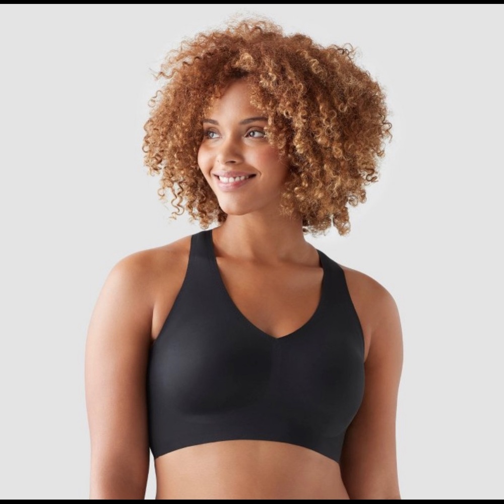 NWT True & Co V-neck racerback sheer mesh bra